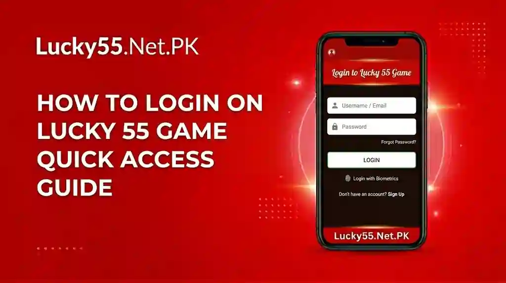 Login on Lucky 55 Game